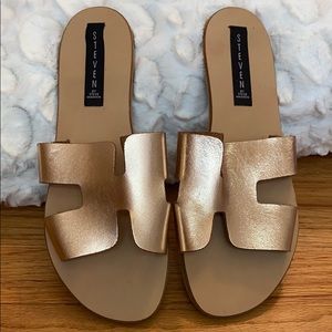 Steven New York Greece Sandal in Rose Gold